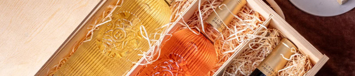 Wooden wine gift box