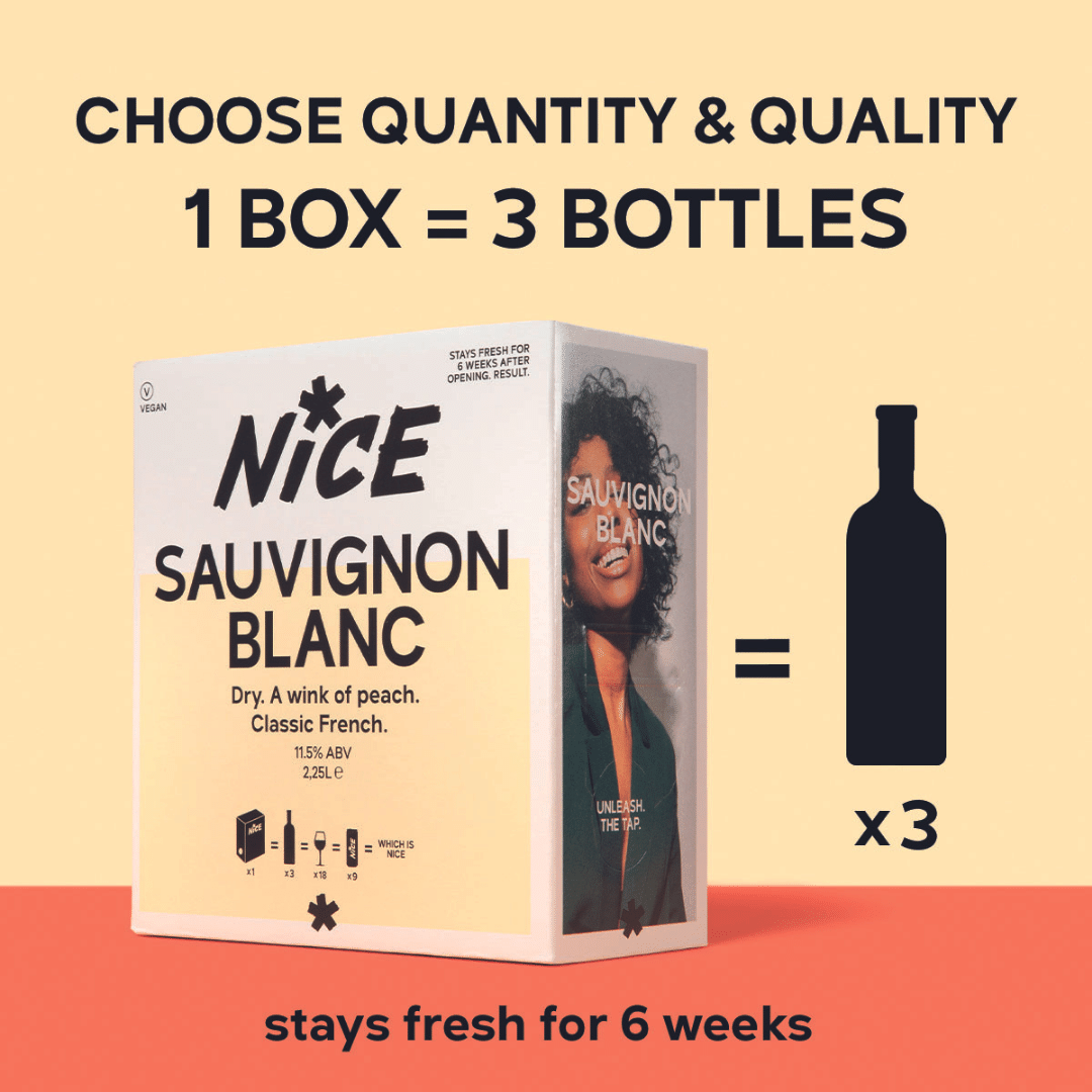 NICE Sauvignon Blanc 2.25L Bag In Box White Wine